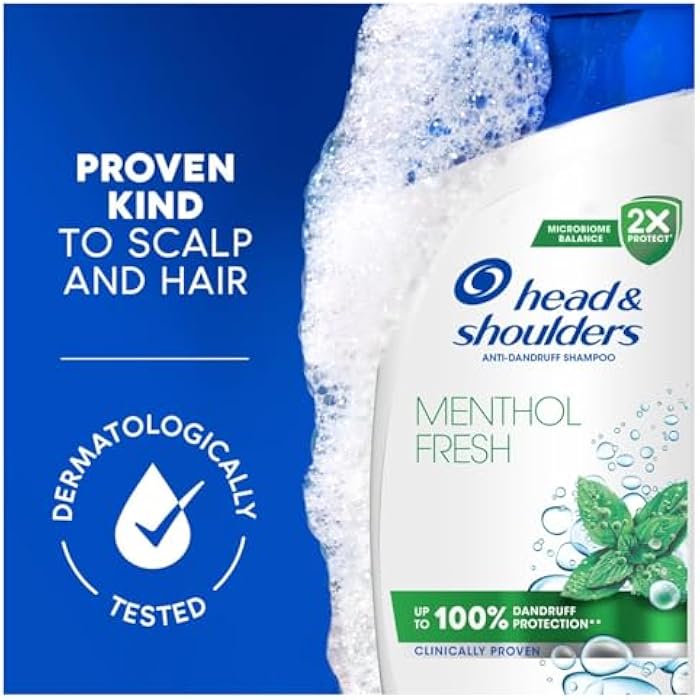 Head & Shoulders 3 x 200ml | Head & Shoulders Menthol Fresh Anti Dandruff Shampoo 200ml - Image 5